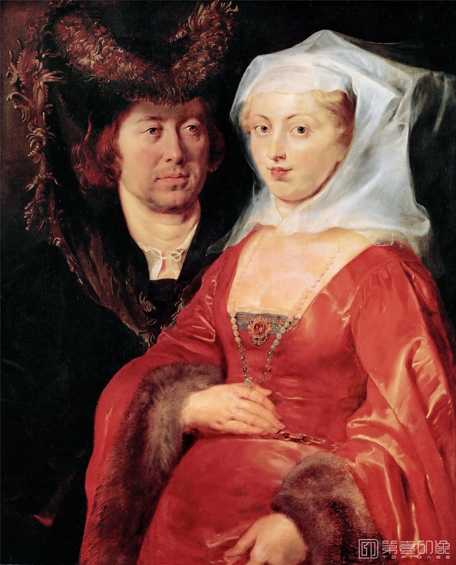 油画-奥地利维也纳艺术史博物馆-Peter Paul Rubens Saint Bega and Her Husband Ansegius-658